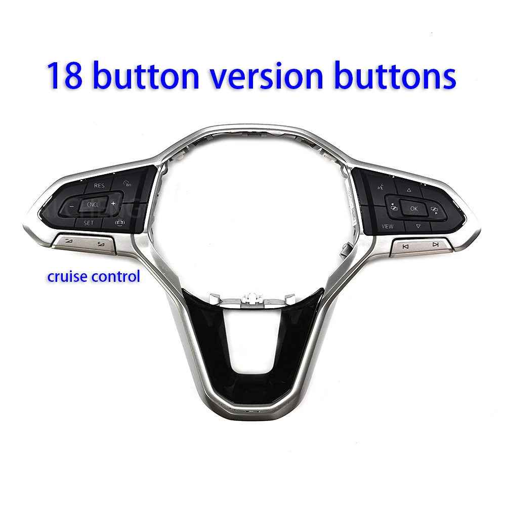 The new multifunctional steering wheel button decorative frame is suitable for Volkswagen Arteon Jetta Golf Taos Tiguan ID3 ID6