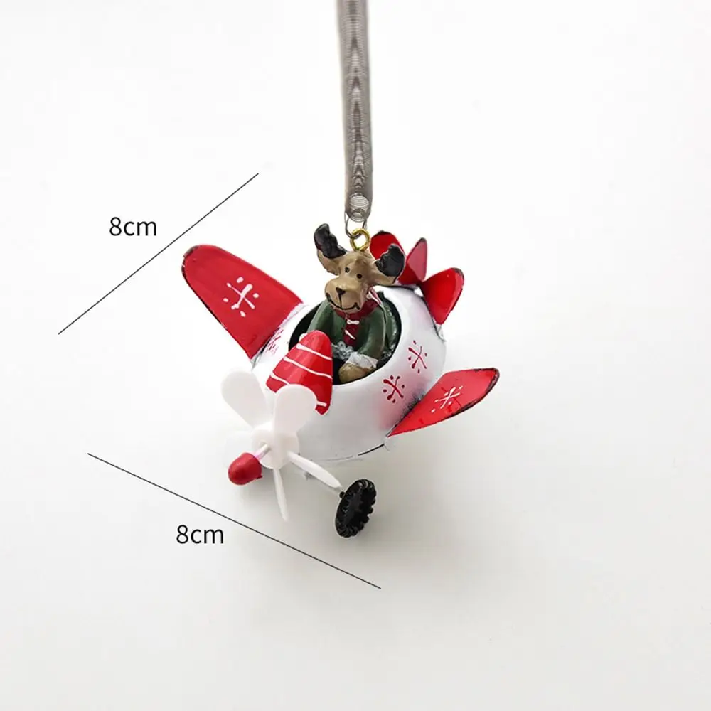 New Santa Clasu Christmas Hanging Decoration Mailbox Creative Xmas Ornament Pendant Santa Claus Airplane Pendant Xmas Decor