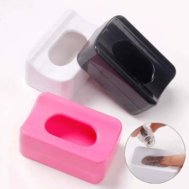 1pcs Portable Nail Powder Recycling Box Nails Art Glitter Sequins Rhinestones Beads Recovery Storage Box Manicure Tool