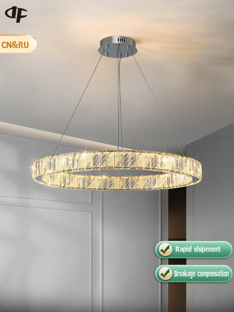 

Indoor Luxury Crystal Chandelier LED Crystal Chandelier Modern Pendant Lamp Nordic Pendant Light Chandeliers for Dining Room