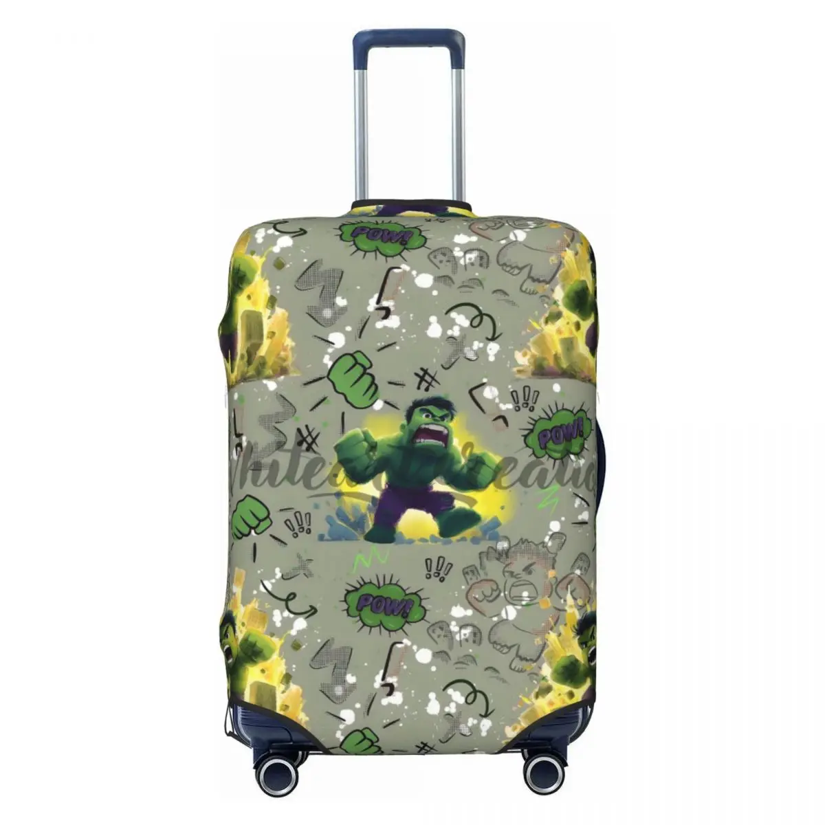 

Custom Hulk Super Hero Luggage Cover Protector Fashion Vintage Cartoon Film Travel Suitcase Covers for 18-32 Inch
