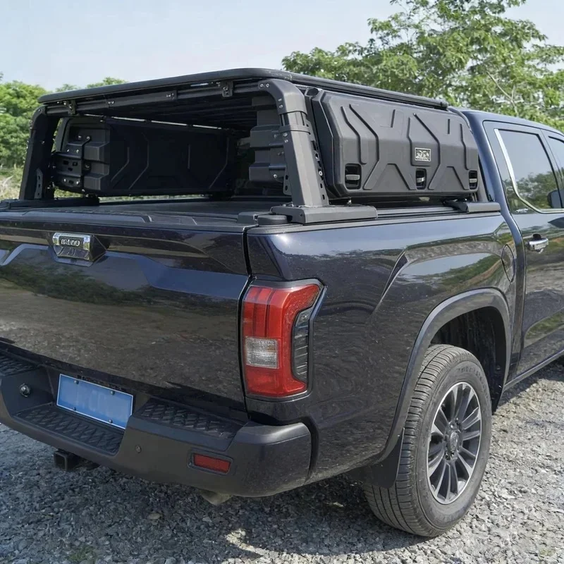 High Quality Adjustable Aluminium Roll Bar With 2 Expand Panels, Universal Pickup Weatherproof Retractable Styling A