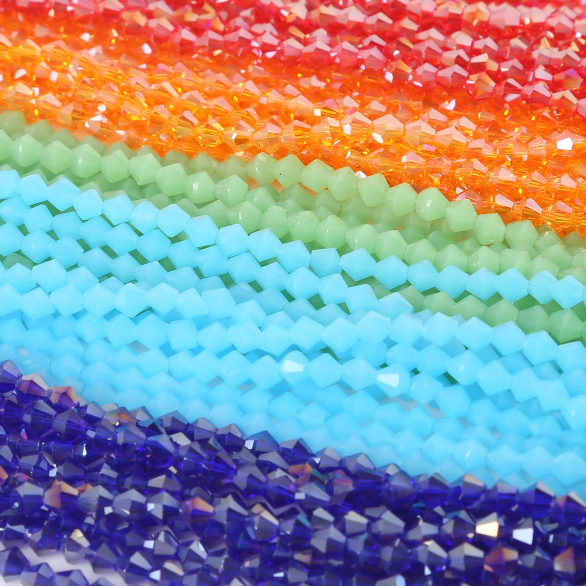 

New 4mm Crystal Beads Facet Round Glass Beads Loose Spacer Bead For DIY Handmade Jewelry Making