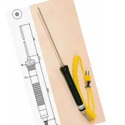 TES-1315 Single Channel K.J.E.T.R.S.N. Temperature Recording Table Memory Thermometer