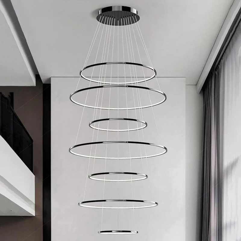 

Украшение дома в скандинавском стиле, лестничная люстра, гостиная, спальня и столовая, подвесные светильники, потолочный светильник, внутреннее освещение