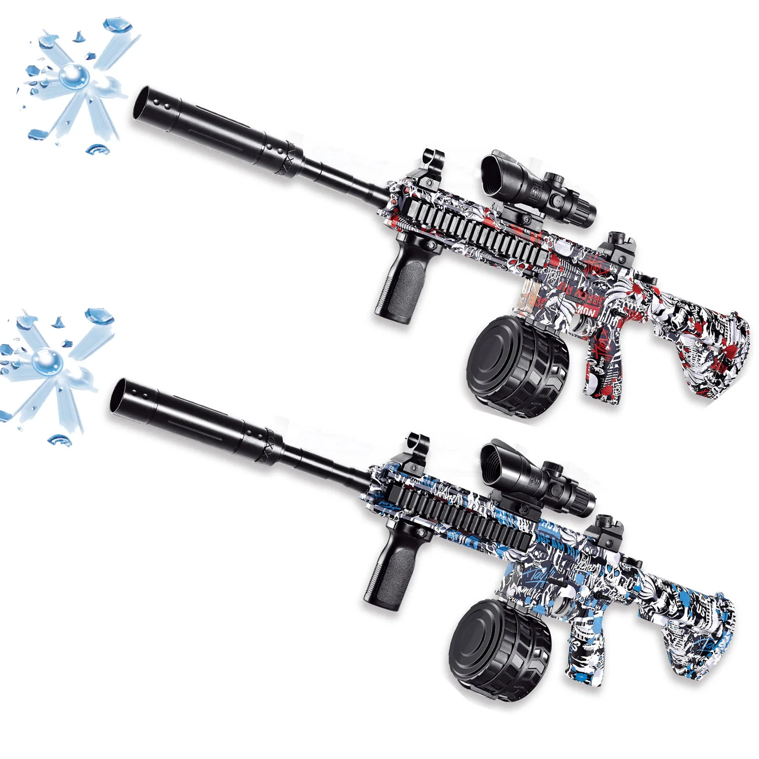 

M416Toy Gun 7.4V High-speed Burst M416 Gel Ball With Orange Plug And Double Magazine For Outdoor Interactive Parent-child Games.