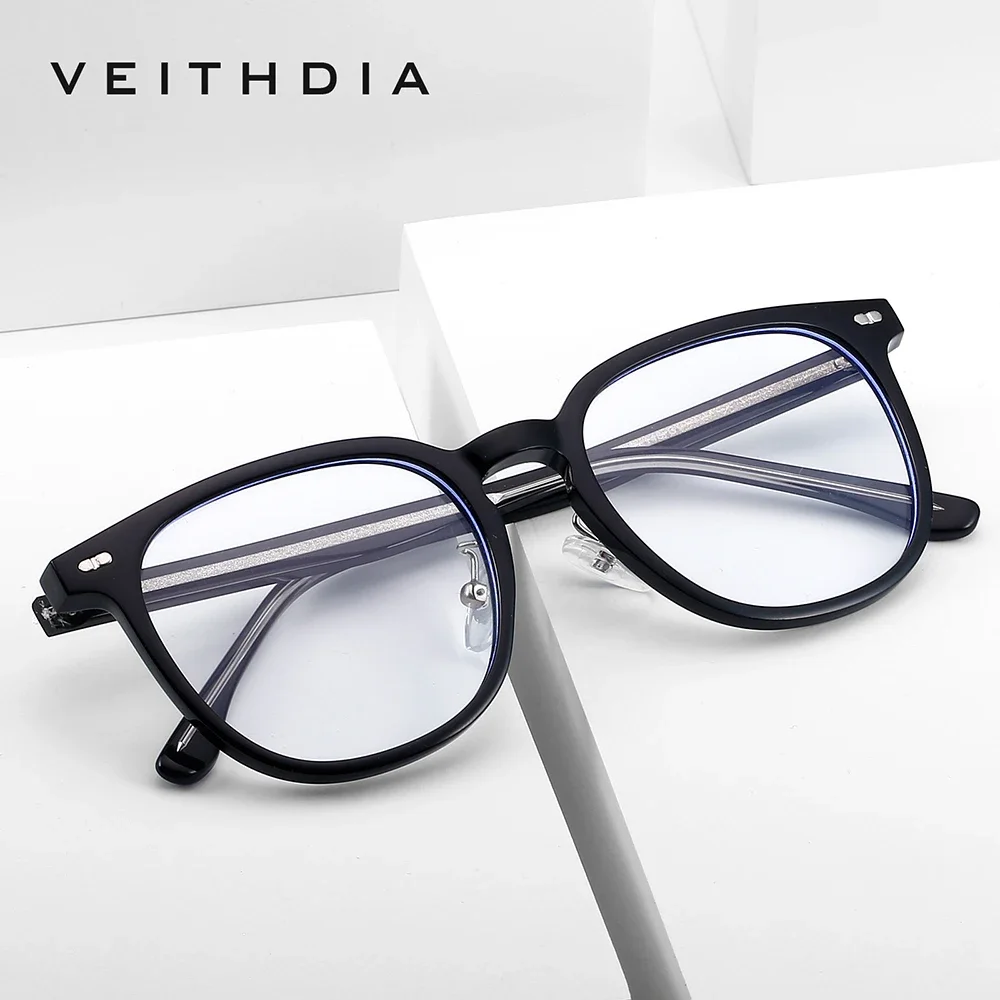 veithdia-ファッションブルーライトブロックメガネフレームコンピュータ読書ゲームテレビ電話眼鏡抗疲労-uv-グレア-vef0736