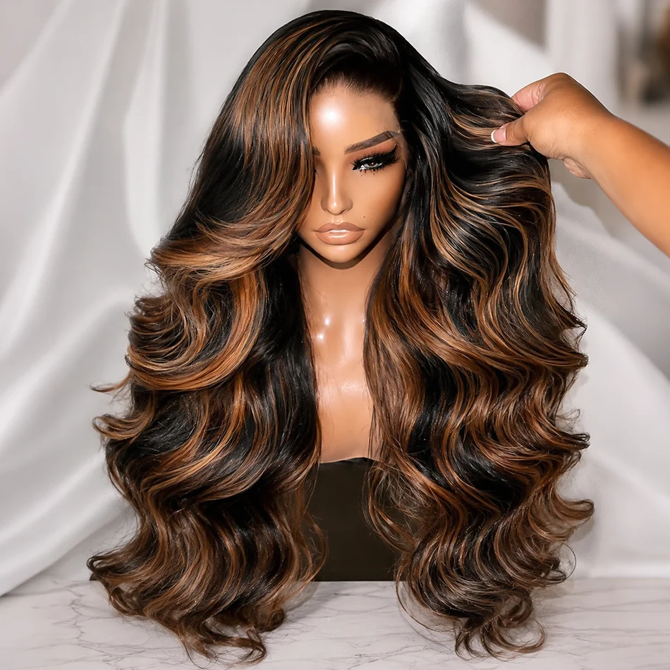 

Smilegirl P4/27 Honey Blonde Body Wave Highlight Human Hair Wig 13x6 HD Lace Frontal Wig Pre-plucked 13x4 Hd Lace Front Hair Wigs Human Hair
