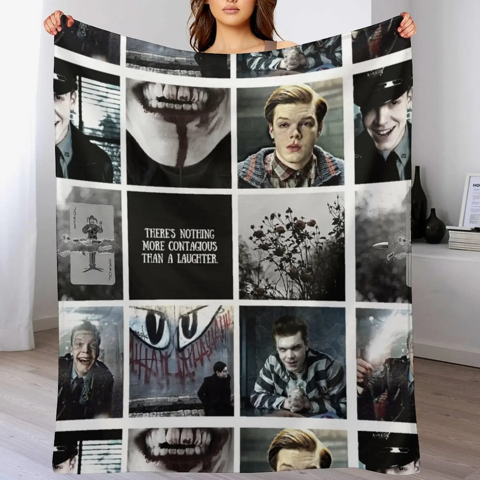 

Aesthetic: Jerome Valeska Throw Blanket Weighted Plaid on the sofa Summer funny gift Blankets