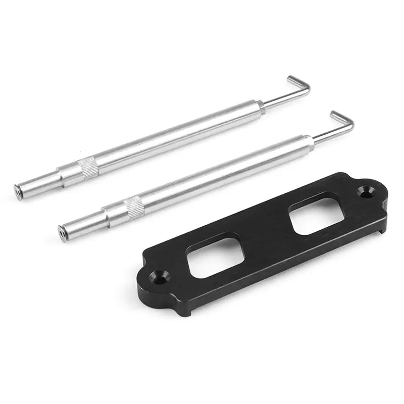 AB16-Battery Tie Down Kit For Honda Civic/CRX S2000 For Acura Integra RSX- Stainless Steel Hold Down Rod Tray Hooks Included