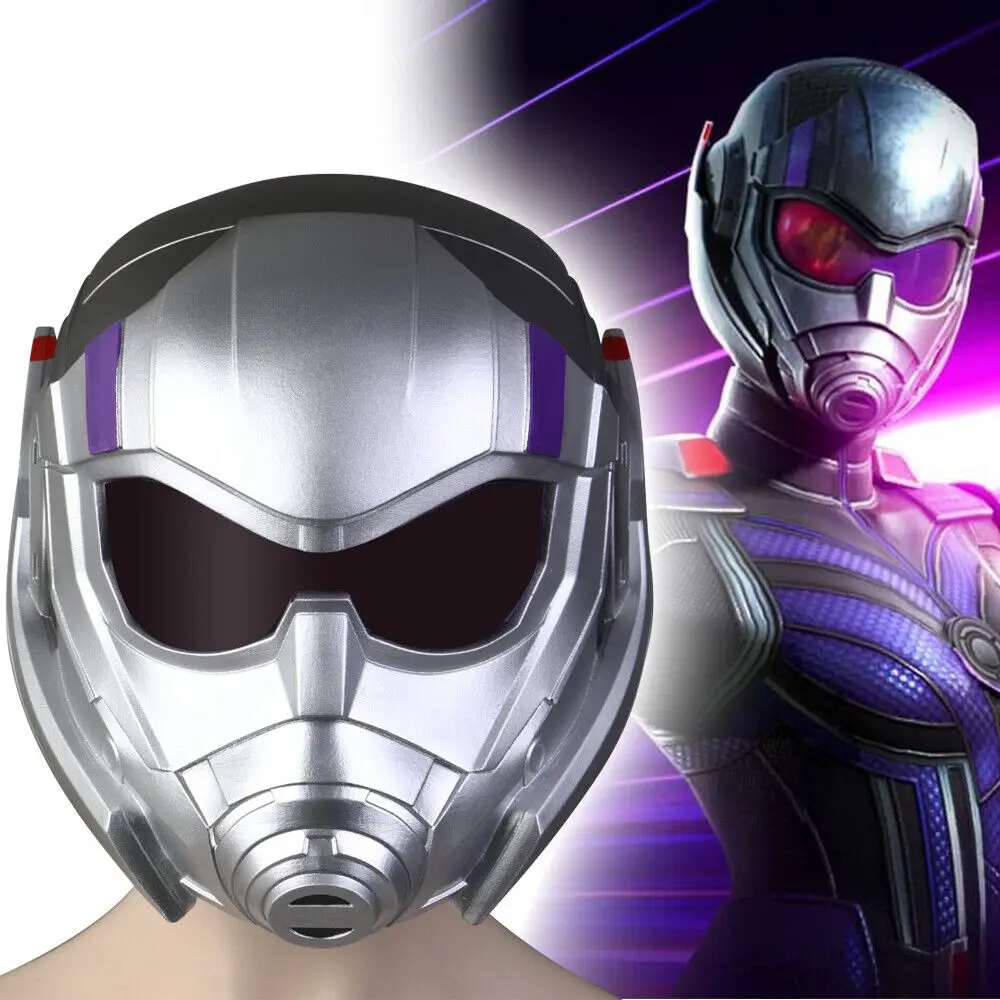 

Mask Helmet Cosplay AntMan and The Wasp Quantumania Stature Helmet Antgirl Cassie Mask PVC Ant Mask Halloween Party Prop