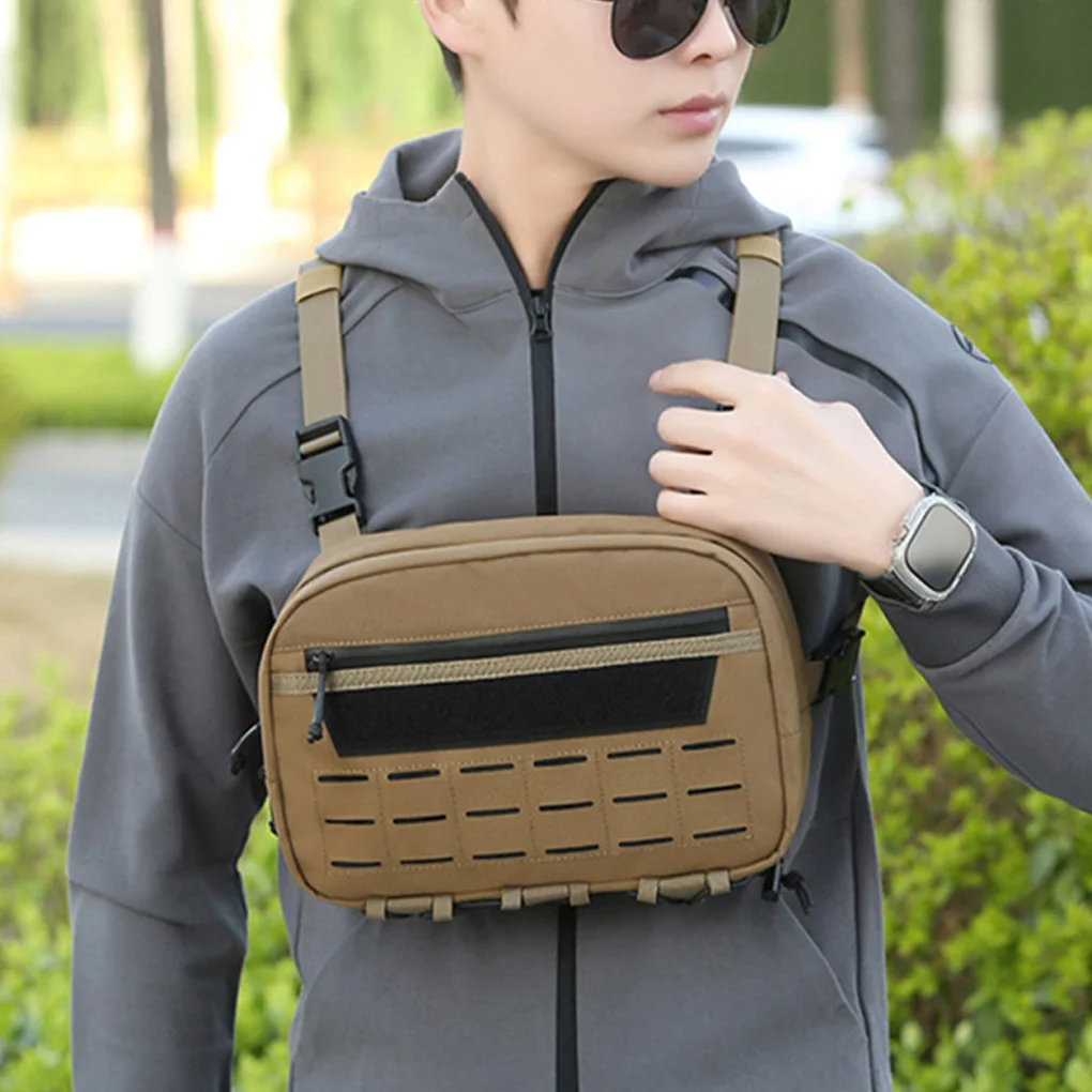 

Мужской тактический жилет для рыбалки, сумка для снастей, нагрудные сумки, большая вместимость с несколькими карманами, спорт на открытом воздухе, кемпинг, пеший туризм, рыбалка, охотничий пакет