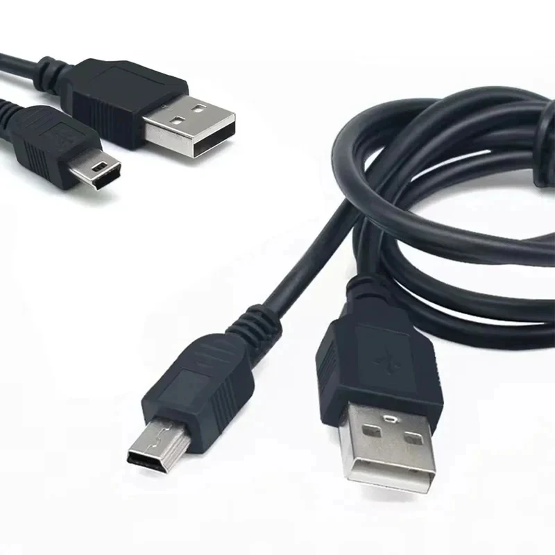 2/4/6PS USB Charging Cable USB 2.0 Male A To Mini B 5-pin Charging Cable for Digital Cameras Mini USB Cable Data Charger Cable