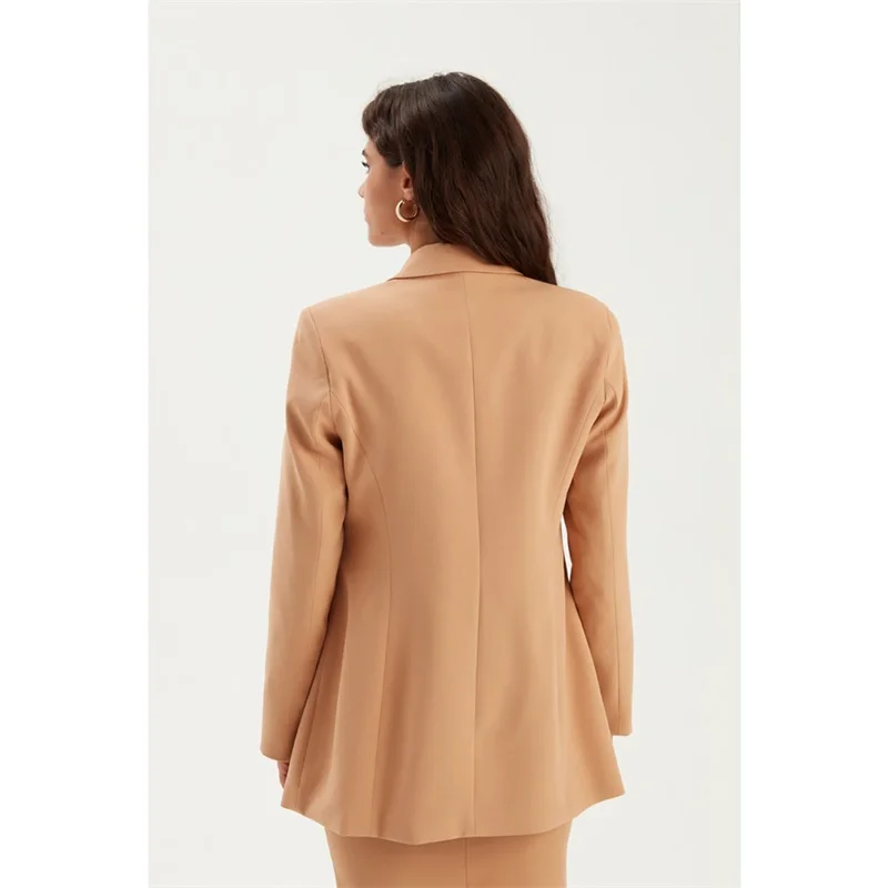 Costume de bureau formel pour femmes, ensemble 2 pièces avec jupe, Blazer + robe de bal Midi avec ceinture, veste d'affaires sur mesure