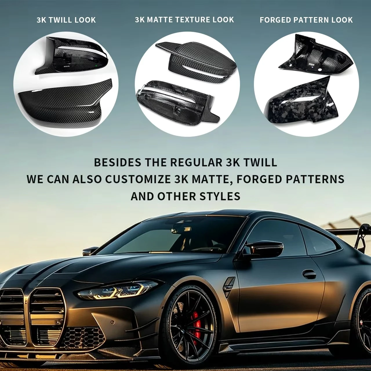 N Style Soundproof Dry Carbon Front Mudguard for G42 M2 M240i 2023-2026 Noise Reduction Replacement Parts 5