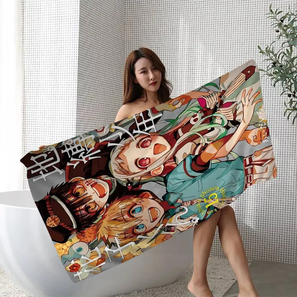 Animation T-Toilet-bound Hanako-kun Microfiber Beach Towel Absorbent Quick Dry Soft Yoga Swimming Resort Towel