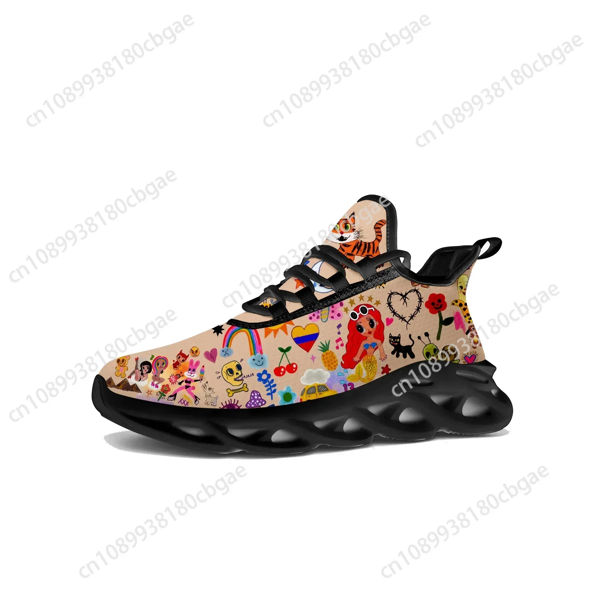 

Manana Sera Bonito Flats Sneakers Mens Womens Sports Running Shoes Quality Sneaker Lace Up Mesh Footwear Tailor-made Shoe Black