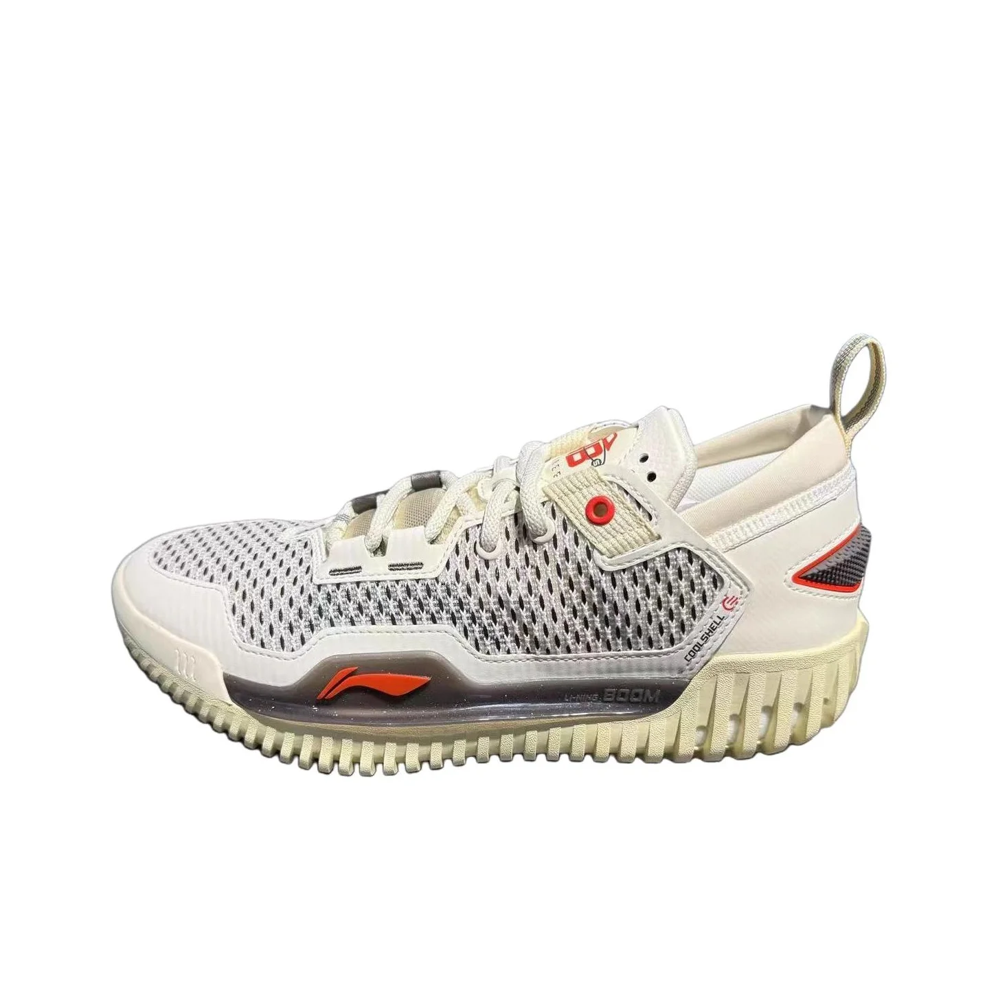 Li Ning BadFive 3 Low Fabric Abrasion Resistant Cushioning Low top Basketball Shoes Men's White ABFU005-78