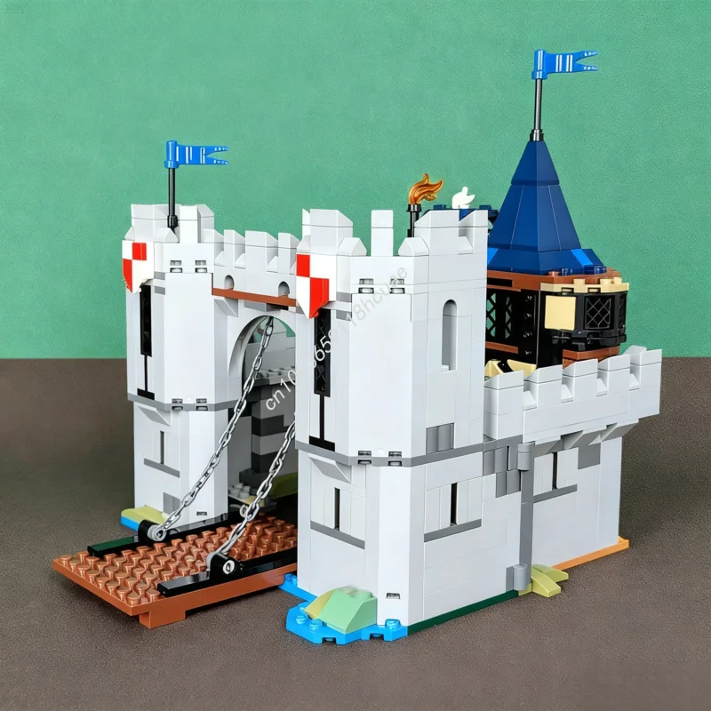 791 Uds. MOC Black Falcons Castillo fortaleza modelo bloques de construcción educación para niños montar juguetes modulares arquitectura regalos de navidad