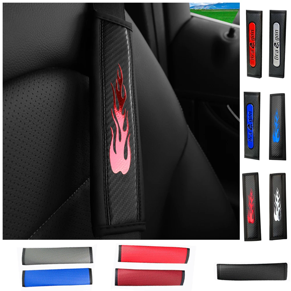 For Dodge Avenger Caravan Charger Challenger Dart Durango viper Car Seat Belt Cover Safety Belts Shoulder Protection Accessories