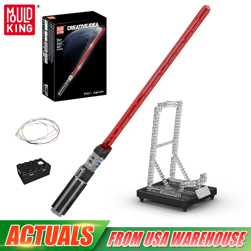 

Mould King 10237 Star Plan Toys The Star Saber Building Block with Led Parts Assembly Cosplay Brick Toys Kids Christmas Gift