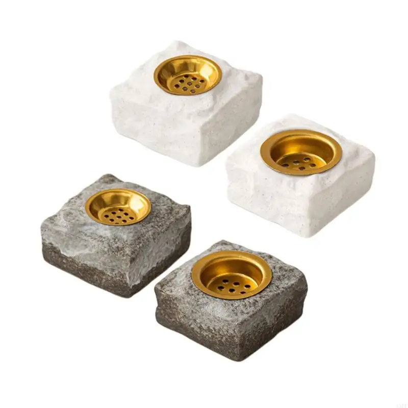 Ceramics Incenses Holder Granites Pattern Highly Temperature Resistant Burners for Yogas Meditations&Relaxation