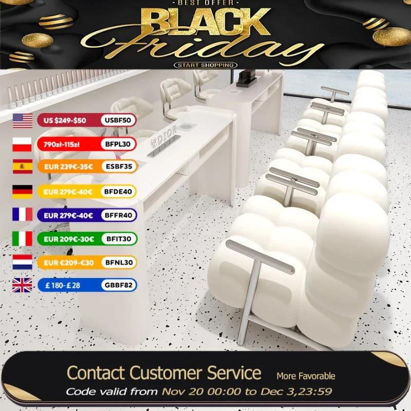 

Белый Роскошный Профессиональный Стол Для Ногтей Стул Пылесос Дизайнерский Скандинавский Маникюрный Стол Роскошная Эстетическая Мебель Tavolo Unghie