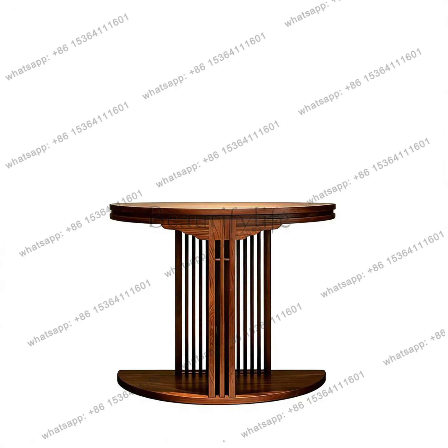 New Chinese-style North American black walnut entrance cabinet