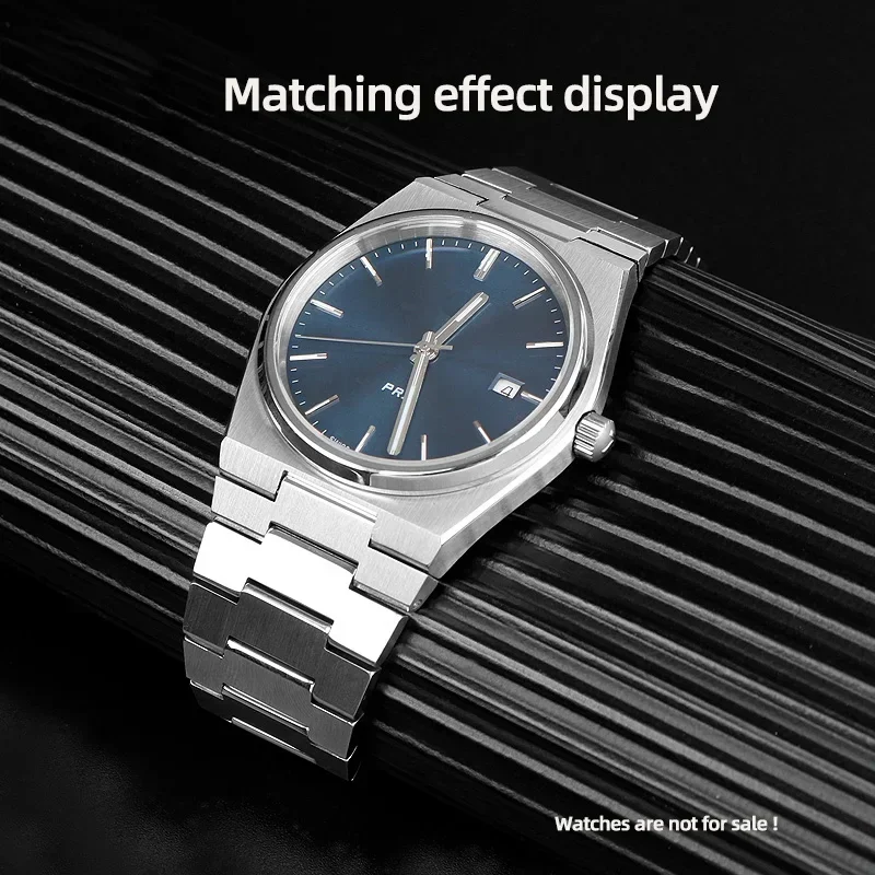 Genuine Leather Watch Strap For Tissot 1853 Prx Series Super Player T137.410 T137407 Watch Band Belt Convex Interface 12mm