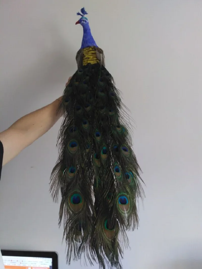 

new simulation peacock model foam&furs colourful peacock doll gift about 80cm 1114