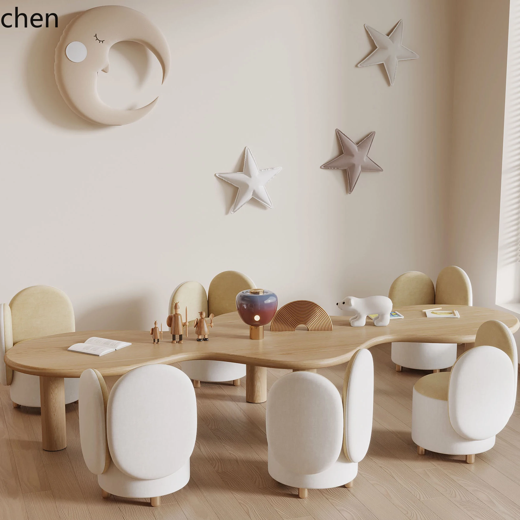 

YXY Sales Department Desk and Chair Study Handicraft Desk Children's Reading Center Desk and Chair