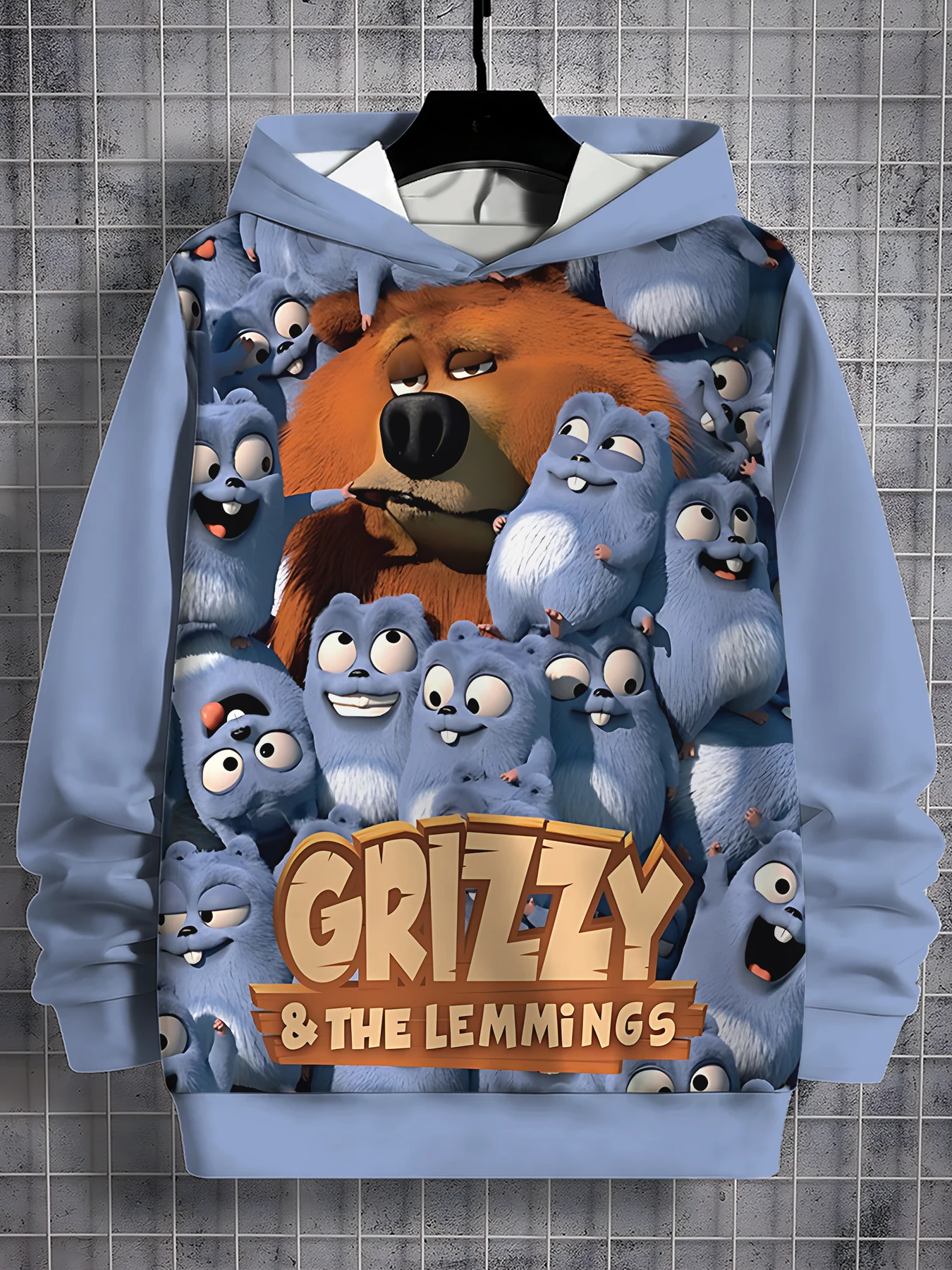 3D Print All Grizzy and the Lemmings Seasons Children Casual Sweatshirt Cool Pullover Tops Unisex Clothes Boy Girl Hoodies