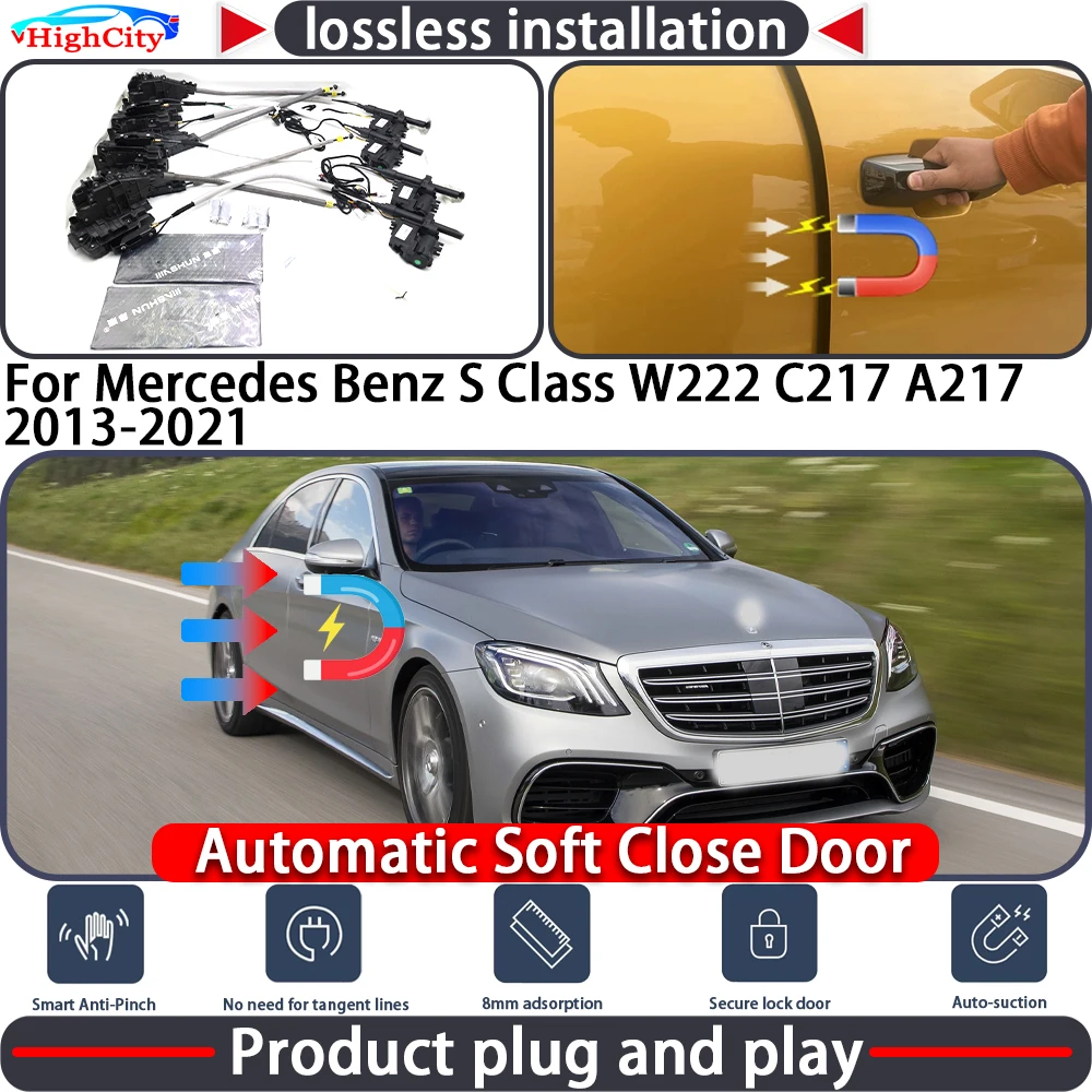 

Electric Closing Door Lock Actuator for Mercedes Benz S Class W222 C217 A217 2013-2021 Soft Close Power Latch System Auto Pull