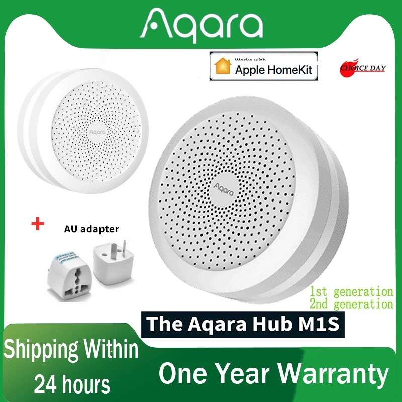 

Aqara Hub M1S Wireless Smart Gateway Zigbee 3.0 for Alarm System Remote Monitor Control Home Automation For Apple Homekit Mijia