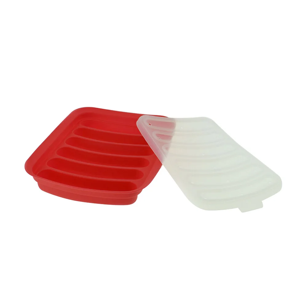 

6 Rolls Sausage Mold Silicone Reusable Hot Dogs Baking Mold for Handmade Food Oven Safe Non Skin Molds Handmade Sausage