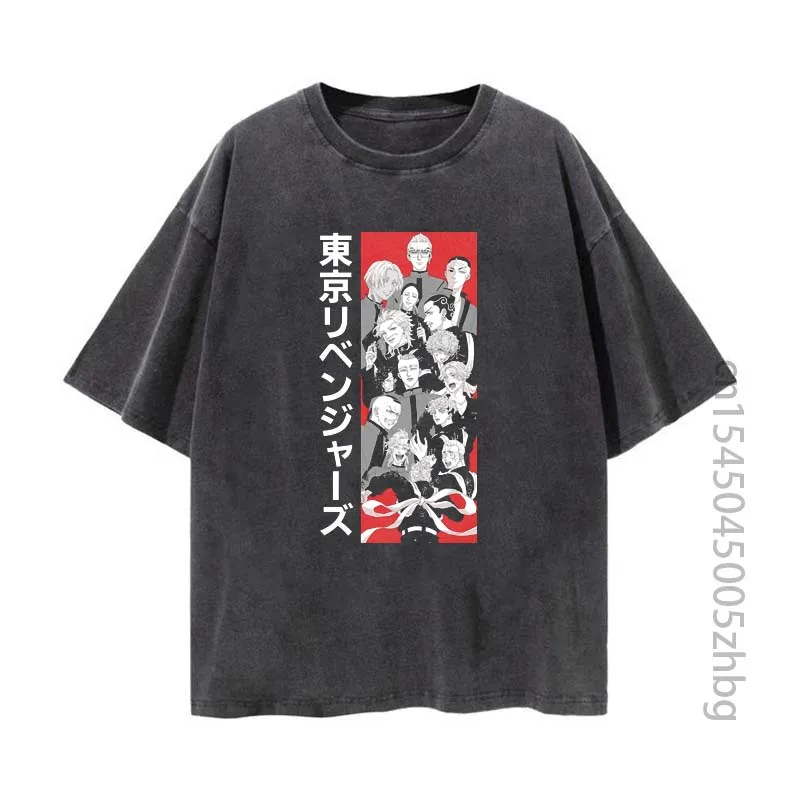 

Tokyo Revengers Anime Woman Shirt Streetwear Harajuku Vintage Distressed Tshirt Manga Graphic T Shirt Men Tops Tees