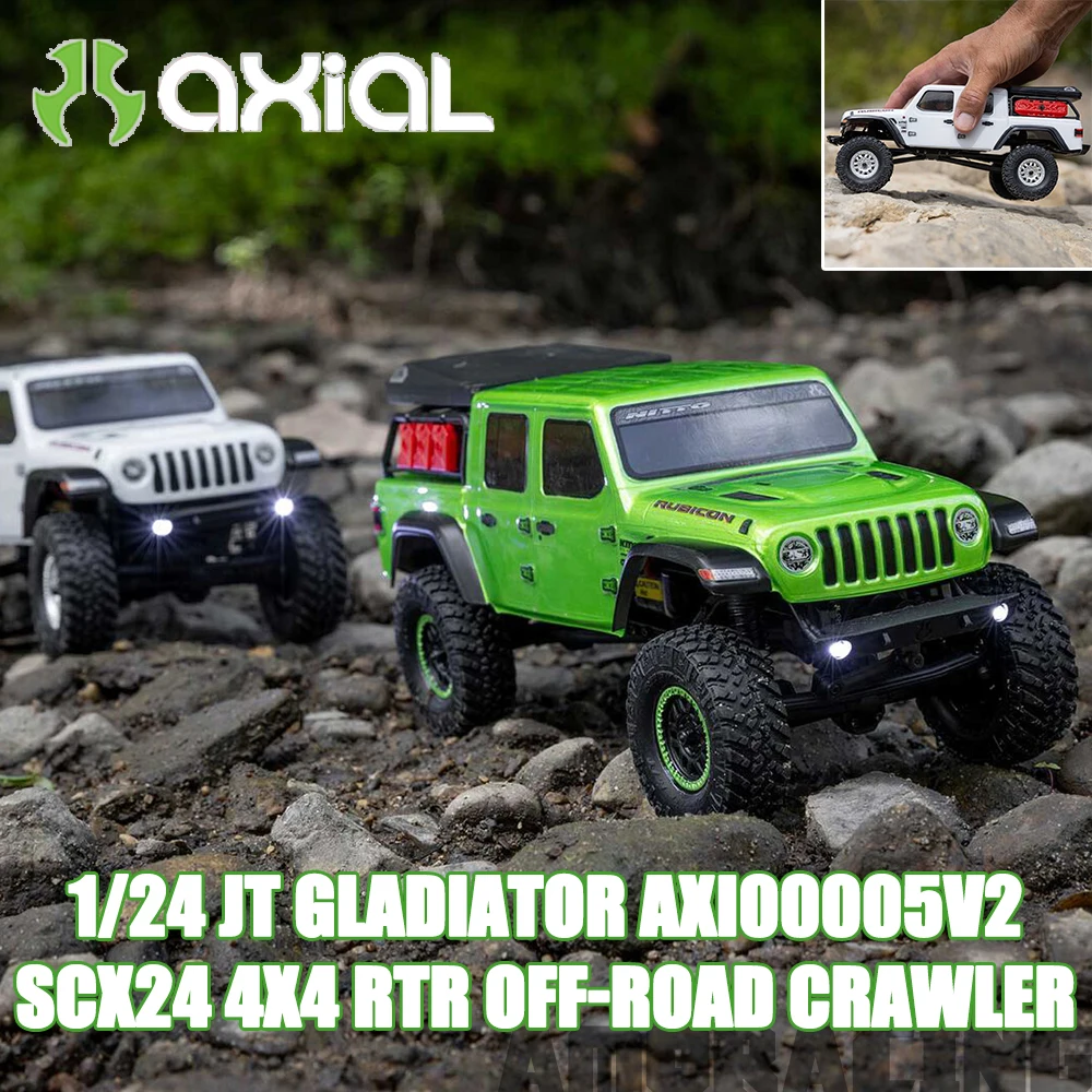 Axial SCX24 JT GLADIATOR 4X4 RTR 1/24 RC Electric Remote Control Model Car Rock Crawler Adult Children's Toys