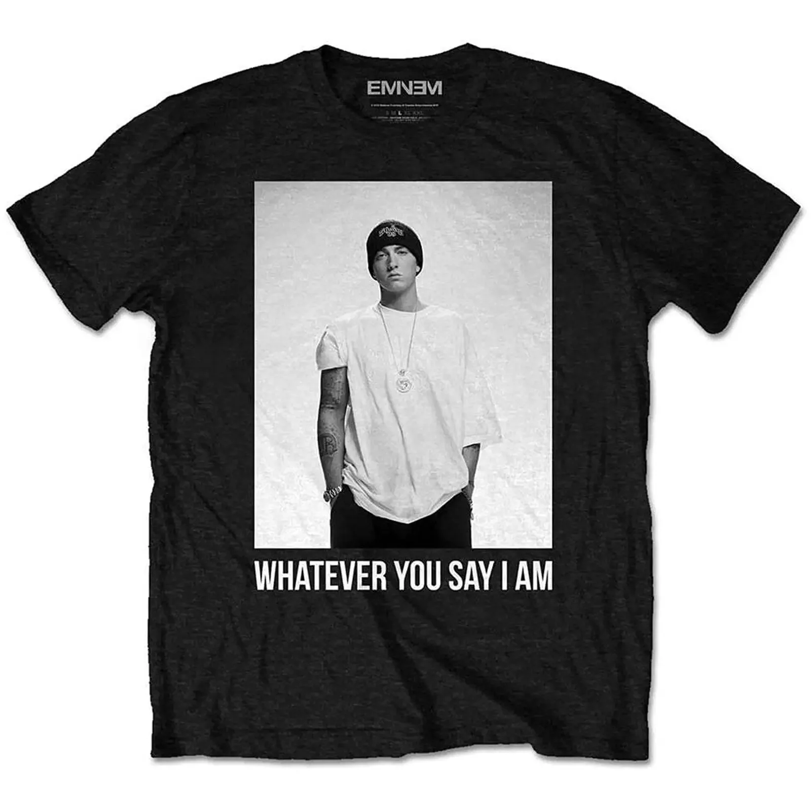 Eminem Whatever T Shirt vintage Washed Versatile Top For Everyday Wear Breathable Soft streetwear Comfortable Stylish Stretched