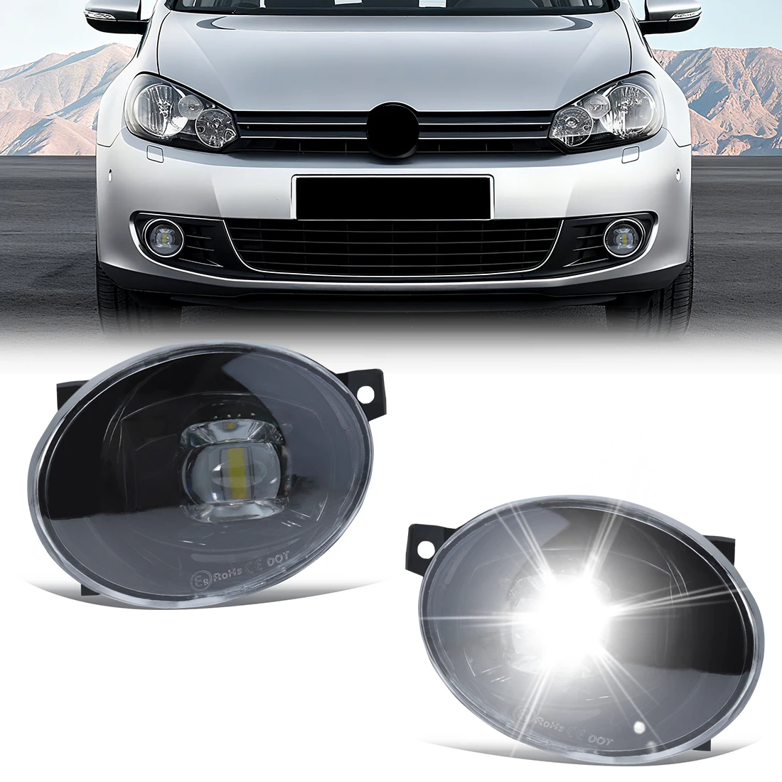 

For Mercedes-Benz Sprinter 2013 For VW Amarok Crafter 2012-2016 LED Fog Light Daytime Running Light Foglamps Car Accessories