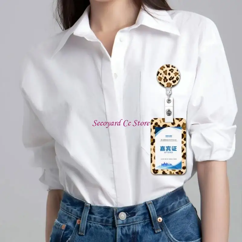 カード所有者の身分証明書カードバッジホルダーとストラップセットを備えたN3UC格納式ランヤード