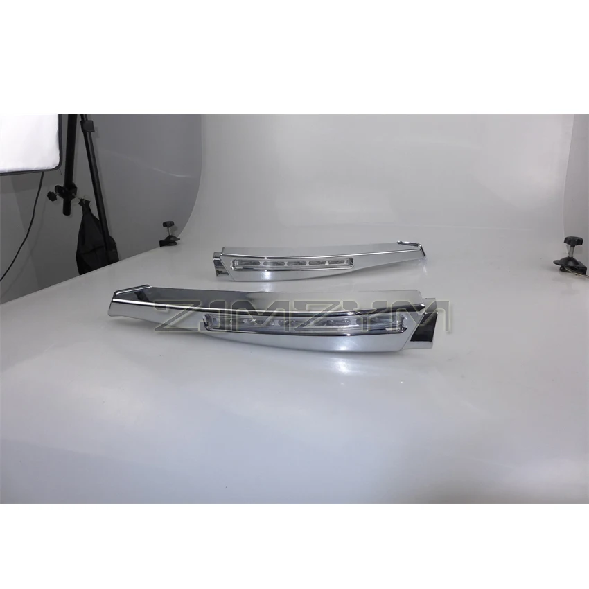 1 Pair Car White LED Daytime Running Light  DIY Fog Lights Drl Lamp Dedicated Daytime LED Lights For Jaguar XF 2014 Styling