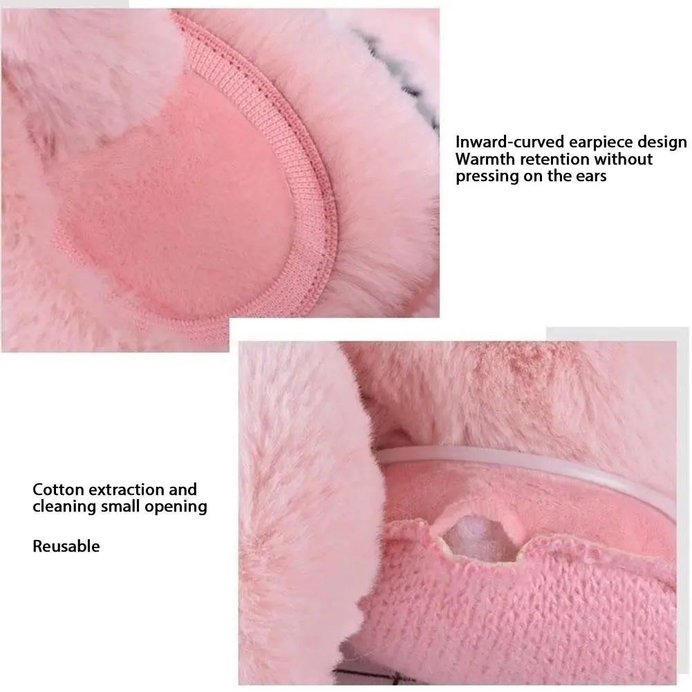 Protetores de orelha de gato para mulheres – Aquecedores de orelha de inverno felpudos de pelúcia, capas térmicas à prova de vento para ciclismo, esqui, clima frio