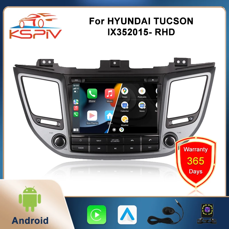 

For HYUNDAI TUCSON IX35 2015- RHD 8 Inch Android Car CarPlay Radio DVD Player GPS Navigation HD Touch Screen Multimedia Video