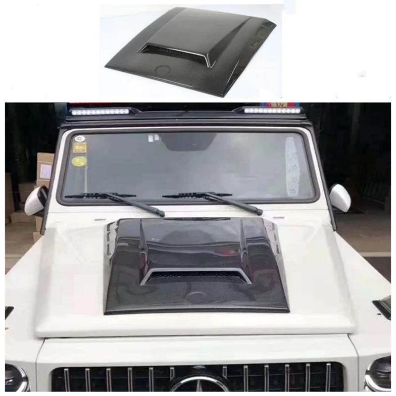 

Fits For Mercedes-Benz G-class W463 G55 G63 G350 G500 2008- 2017 High Quality Carbon Fiber Front Bumper Engine Hood Vent Cover