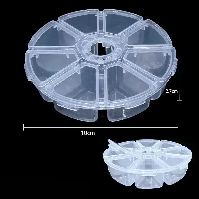 Transparent Plastic Storage Box for Beads and Earrings