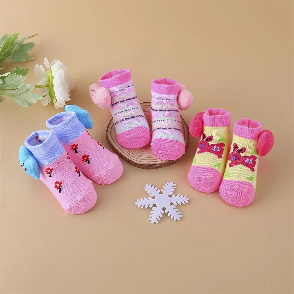 6Pairs/lot Newborn Baby Socks For 0-24Month Girls Lace Infant Girls Sock Princess Bow Toddler Baby Girls Socks