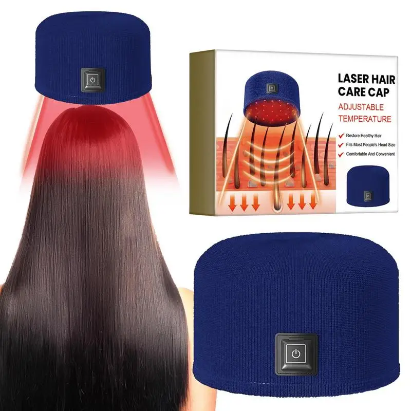 Red Light Hats For Hair Regrowth Heated hair cap Led Red Light Promoting Hair Growth Hat Relieve Fatigue Deep Hair Cap