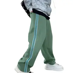 2025 spring and summer trend explosive personality men's fashion with casual striped sweatpants