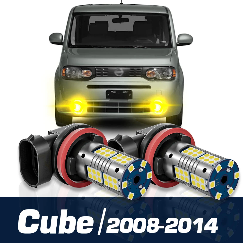 

2pcs LED Fog Light Canbus Accessories For Nissan Cube Z12 2008-2014 2009 2010 2011 2012 2013