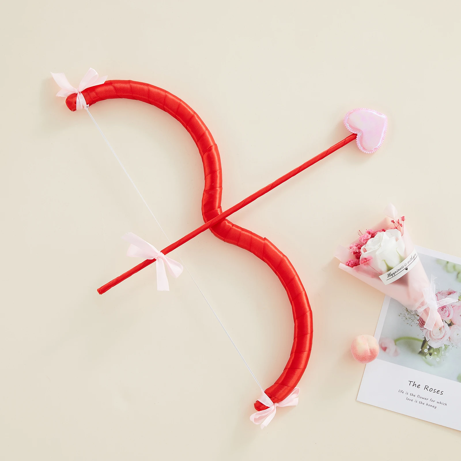 Heziowyun acessório de cupido dos namorados, conjunto de cupido mini arco carido, fantasia de cupido dos namorados, presente de festa para homens, mulheres e crianças